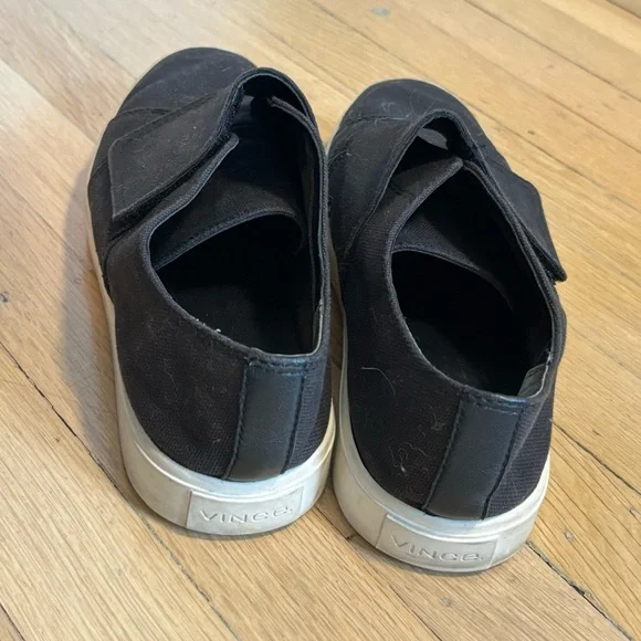 Vince Blair Velcro Sneakers in Black - Picture 2 of 8